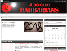 Tablet Screenshot of judoclubbarbarians.com